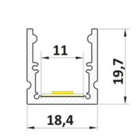 Profil LED nawierzchniowy P25-3