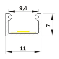 Profil LED nawierzchniowy P4-2