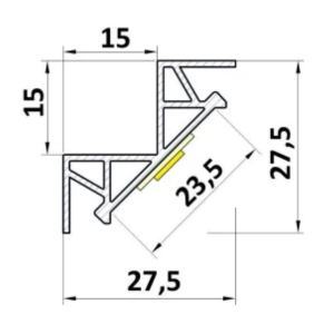 Profil LED wpuszczany P12-1
