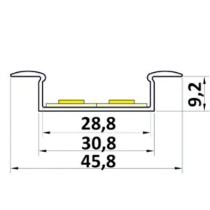 Profil LED wpuszczany P14-1
