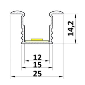 Profil LED wpuszczany P18-1