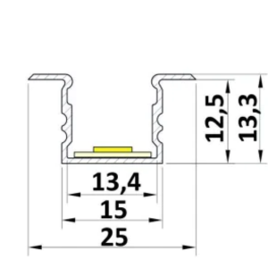 Profil LED wpuszczany P18-2