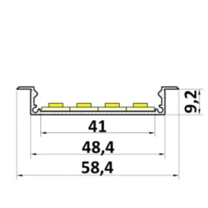 Profil LED wpuszczany P21-1