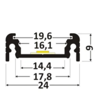 Profil SURFACE14 EF/TY nawierzchniowy