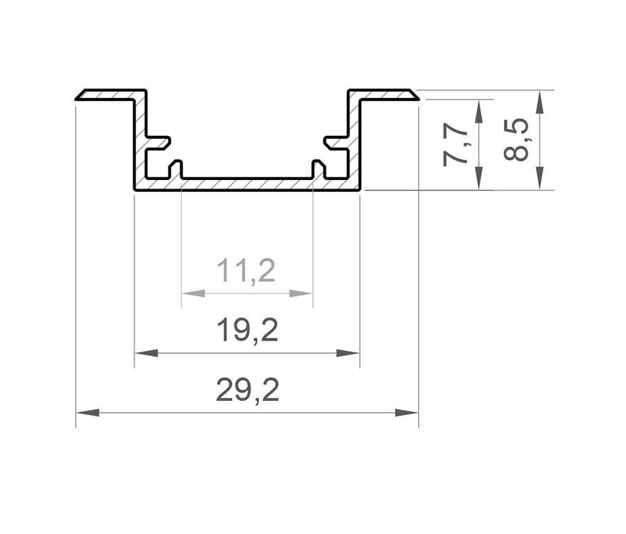Profil LED hermetyczny P11-2